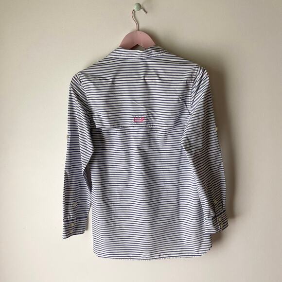 Vineyard Vines Striped Button-Down Size 0 - Picture 2 of 5